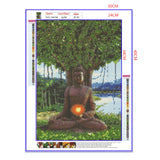 Full Diamond Painting kit - Buddha under the big tree