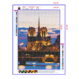 Full Diamond Painting kit - Scenery of Cath¨¦drale Notre Dame de Paris