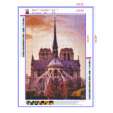 Full Diamond Painting kit - Beautiful scenery of Cath¨¦drale Notre Dame de Paris