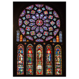 Full Diamond Painting kit - The peacock window of Cath¨¦drale Notre Dame de Paris
