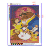 Full Diamond Painting kit - Beauty and the Beast (16x20inch)