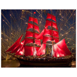 Full Diamond Painting kit - Celebrate on a sailing boat