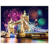 Full Diamond Painting kit - Fireworks off Tower Bridge