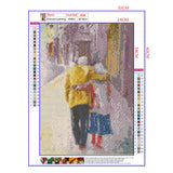 Full Diamond Painting kit - The old couple who love each other
