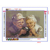 Full Diamond Painting kit - Old couple in love