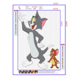 Full Diamond Painting kit - Cat and mouse