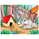 Full Diamond Painting kit - Cat and mouse