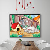 Full Diamond Painting kit - Cat and mouse