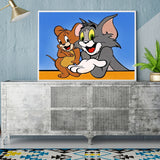 Full Diamond Painting kit - Cat and mouse