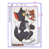 Full Diamond Painting kit - Cat and mouse