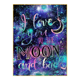 Full Diamond Painting kit - I love you to the moon and back