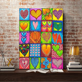 Full Diamond Painting kit - Cartoon heart