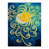 Full Diamond Painting kit - Abstract sun and moon