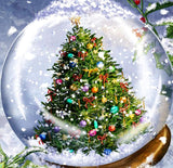 Full Diamond Painting kit - Christmas tree glass ball