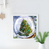 Full Diamond Painting kit - Christmas tree glass ball