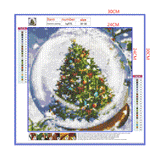 Full Diamond Painting kit - Christmas tree glass ball