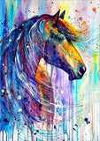 Full Diamond Painting kit - Colorful horse