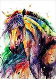 Full Diamond Painting kit - Colorful horse