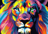 Full Diamond Painting kit - Colorful lion