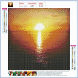 Full Diamond Painting kit - Sea sunrise