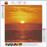 Full Diamond Painting kit - Beautiful sea sunrise