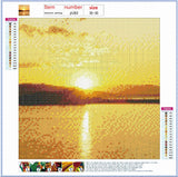 Full Diamond Painting kit - Beautiful sea sunrise