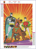 Full Diamond Painting kit - Scooby-Doo and Superman