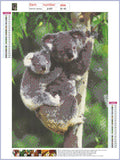Full Diamond Painting kit - Cute koalas
