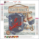 Full Diamond Painting kit - Beach shack