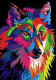 Full Diamond Painting kit - Color wolf