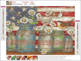 Full Diamond Painting kit - Daisies