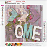 Full Diamond Painting kit - HOME