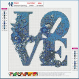 Full Diamond Painting kit - LOVE