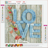 Full Diamond Painting kit - LOVE