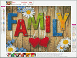 Full Diamond Painting kit - Family