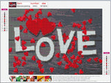 Full Diamond Painting kit - LOVE