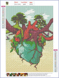 Full Diamond Painting kit - Plant heart