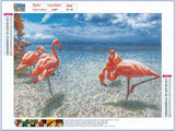 Full Diamond Painting kit - Flamingo