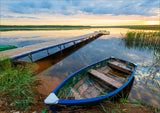 Full Diamond Painting kit - A boat on lake