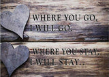 Full Diamond Painting kit - Where you go, I will go. Where you stay, I will stay
