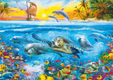 Full Diamond Painting kit - Underwater world sea turtle