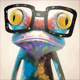 Full Diamond Painting kit - Frog with glasses