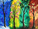 Full Diamond Painting kit - Four seasons of the tree