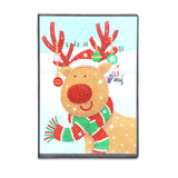 DIY Diamond Painting Notebook - Christmas deer (With lines)